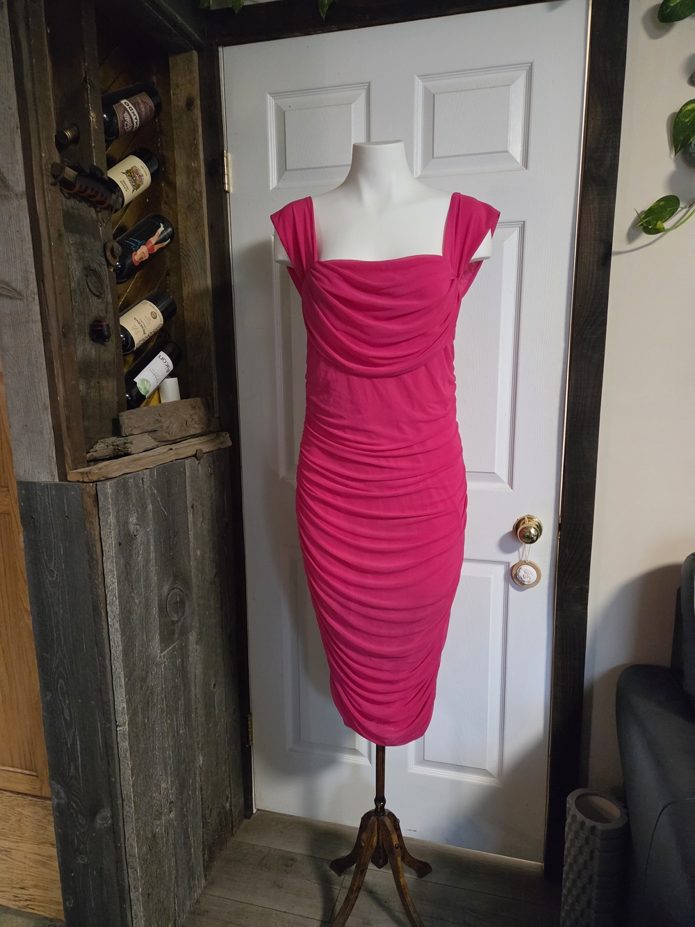 Flattering Hot Pink Dress